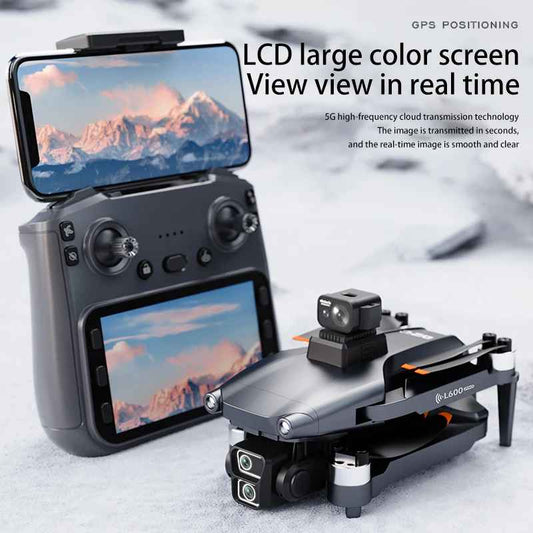 LYZRC L600-1 PRO Brushless Motor LCD Color Screen RC 4K Camera Drone GPS Positioning 360° Laser Obstacle Avoidance L600 PRO Drone