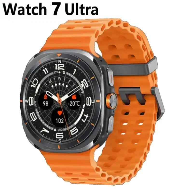 2025 Galaxy Watch 7 Ultra 47mm Smart Watch Bluetooth Call Men GPS NFC 47mm AMOLED Fitness Tracker Health Smartwatch For Samsung