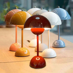 Classic Mushroom Table Lamp Modern Art Table Lamp Bedroom Bedside Lamp Decorative Table Lamp Flower Bud Desk Lamps Night Light