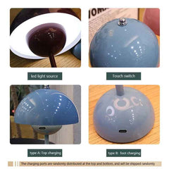 Classic Mushroom Table Lamp Modern Art Table Lamp Bedroom Bedside Lamp Decorative Table Lamp Flower Bud Desk Lamps Night Light