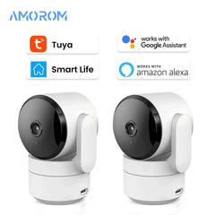 Tuya 1080P Wifi Camera Indoor 360 PTZ Pet Baby Monitor IR Night Vision Ai Detect P2P Surveillance IP Cameras with Google Alexa