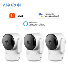 Tuya 1080P Wifi Camera Indoor 360 PTZ Pet Baby Monitor IR Night Vision Ai Detect P2P Surveillance IP Cameras with Google Alexa