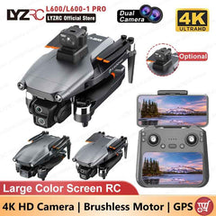 LYZRC L600-1 PRO Brushless Motor LCD Color Screen RC 4K Camera Drone GPS Positioning 360° Laser Obstacle Avoidance L600 PRO Drone
