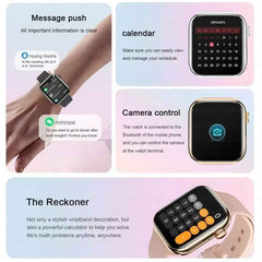 New GPS Smart Watch Men For Apple Watch 9 Series Always On Display Body Temperature BT Call NFC Women Smartwatch For IOS Android