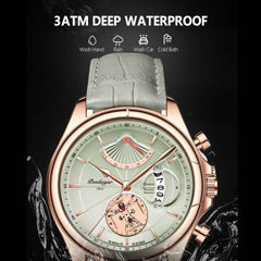 POEDAGAR Luxury Business Men's Quartz Wristwatch Waterproof Luminous Date Leather Man Watch Fashion Watches For Men Reloj Hombre