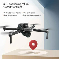 U33/U99 4.5-inch screen controlled drone GPS positioning dual camera brushless motor aircraft laser obstacle avoidance remote