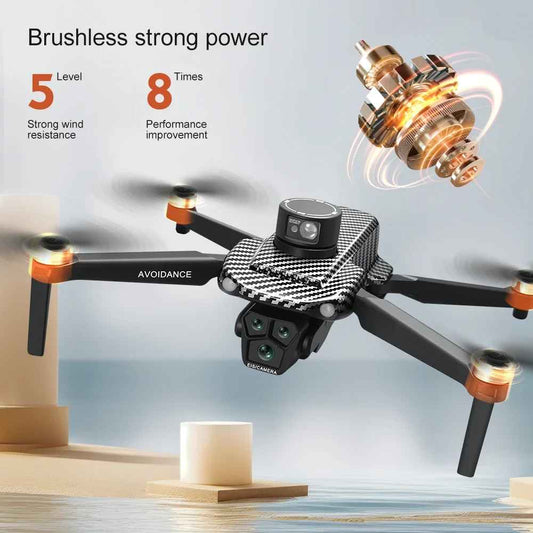 U33/U99 4.5-inch screen controlled drone GPS positioning dual camera brushless motor aircraft laser obstacle avoidance remote